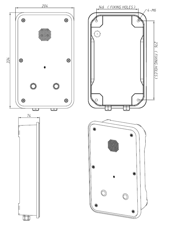 JR104-2B Telefono Industrial Vozell