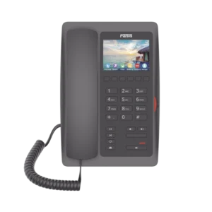 Teléfono IP WiFi Fanvil H5WB Negro para Hotelería – Gama Alta, Pantalla a Color, PoE y Audio HD - Image 1