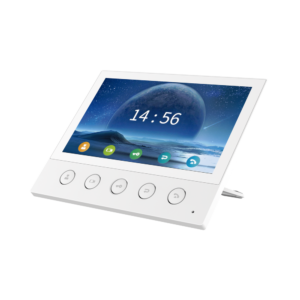 Monitor IP/SIP para interior, Wi-Fi, pantalla táctil de 7, audio de 2 vías, PoE, 8 interfaces de entrada de alarma. - Image 1